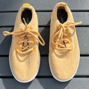 Allbirds; Golden Wool Runners; Matching Laces; Minor/No Visible Wear; Women’s 8